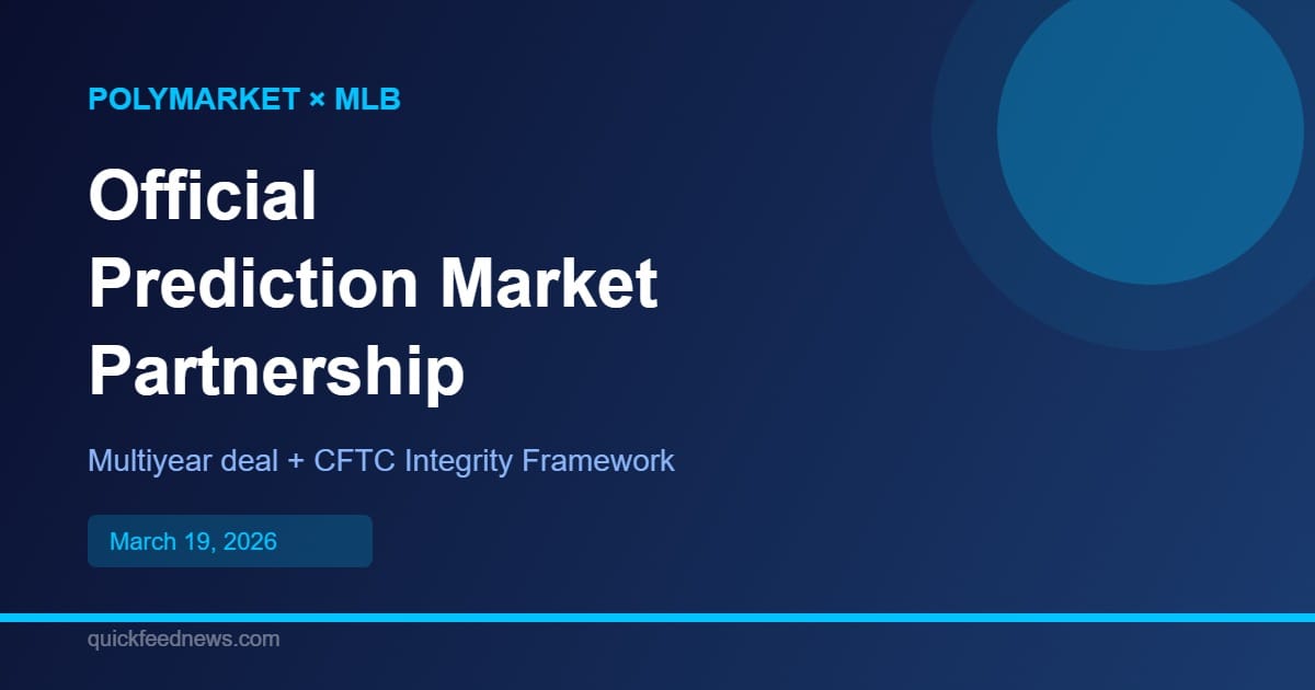 MLB Names Polymarket Its Official Prediction Market Partner in Landmark Multiyear Deal