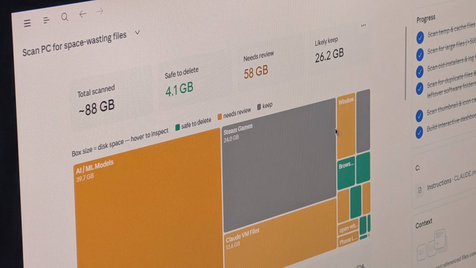Claude Uncovers 50 GB of Junk on My PC in Just 5 Minutes