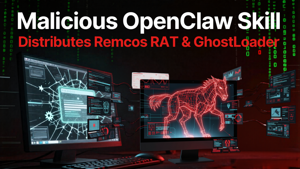 Malicious OpenClaw Skill Distributes Remcos RAT and GhostLoader